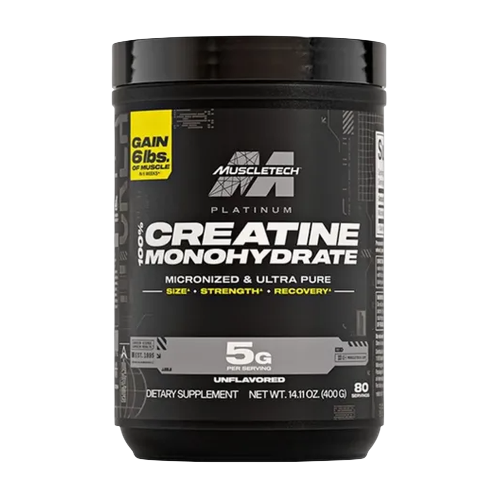 Tarro de MuscleTech Platinum Creatine Monohydrate de 400 g